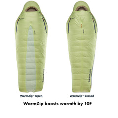 Therm-a-Rest Boost 650 draft collar helps keep drafts out for cozy sleep.