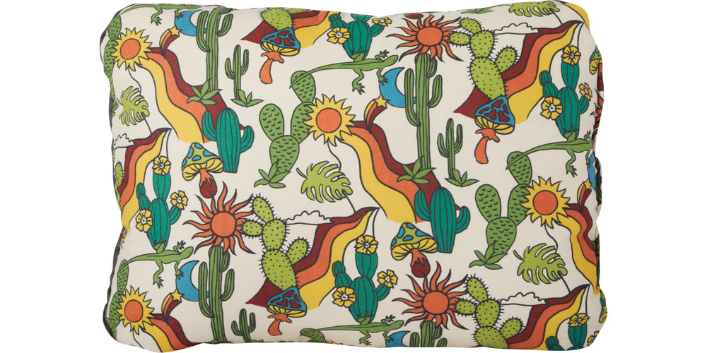 Therm-a-Rest Compressible Cinch Pillow desert cover offers travel comfort