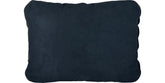 Therm-a-Rest Compressible Cinch Pillow in Outerspace, packaged for travel comfort