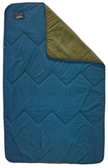 Therm-a-Rest Juno Blanket folded in pocket for easy packing.