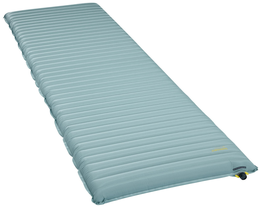 Therm-a-Rest NeoAir XTherm NXT MAX rolled in its stuff sack for compact packing.