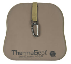 Therm-a-Seat Predator Realtree Edge soft fabric closeup emphasizes quiet, comfortable seating.