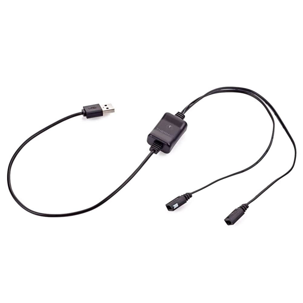 Therm-ic USB charging cable for Powergloves powering warmth while traveling
