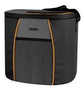 Thermos Element5 24-can cooler in black, side view, ideal for outdoor gatherings.