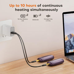 Therova hand warmers dual-mode use for double warmth or two devices