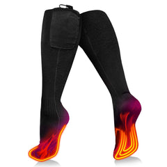 The Warming Store Aheata socks with remote top view provide cozy warmth.
