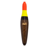 Thill Center Slider Float in red-yellow-black with high visibility for river jigging.
