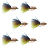 Thin Mint Bead Head Woolly Bugger streamer fly pattern close-up 1