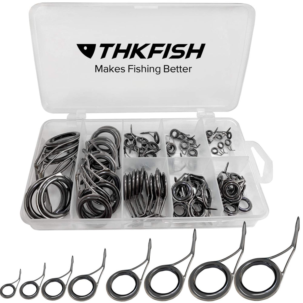 THKFISH 75-piece rod guide repair kit box