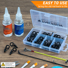 Epoxy glue, measuring cup and brushes included