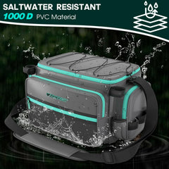 Interior of THKFISH tackle bag with compartments