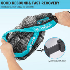 Trout net with ABS handle close-up