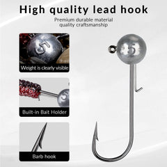 THKFISH ball jig head silver 1/4 oz