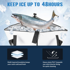 RF welded seams and 10mm pearl cotton insulation interior