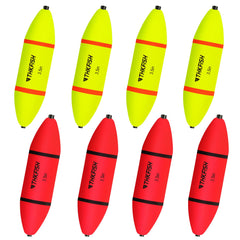 THKFISH EVA slip bobbers – yellow and red, 3.5 inch size