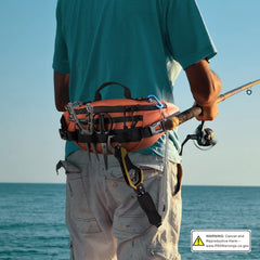 Close-up of waterproof fabric and rust-proof zippers