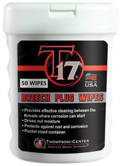 Thompson Center Breech Plug Wipes 50-pack packaging