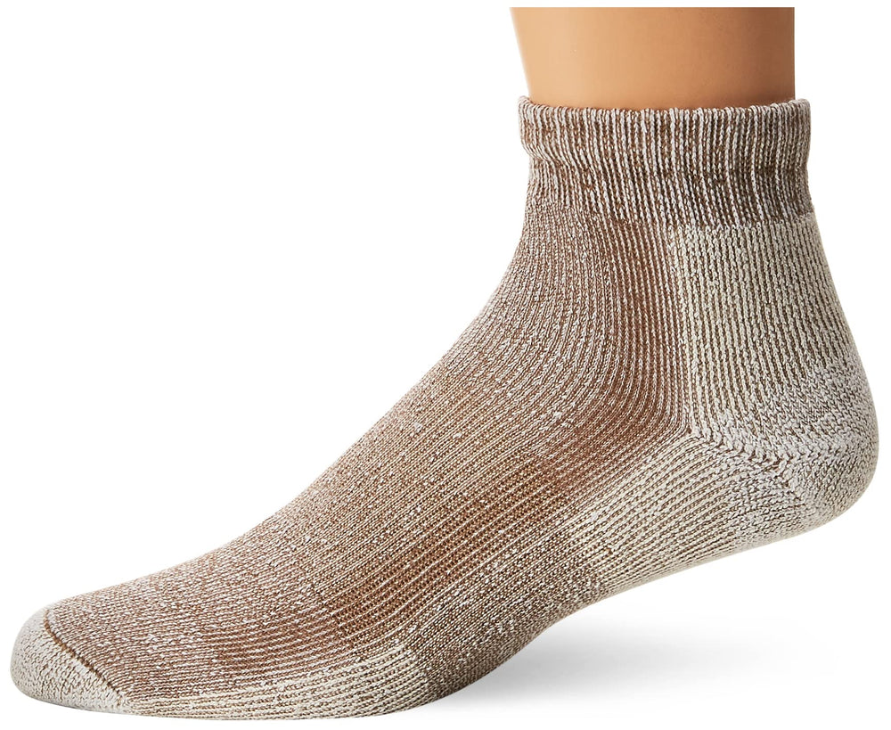 Thorlos LTHMX light hiking ankle sock in walnut offered for trail comfort