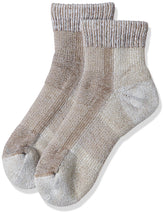 Thorlos LTHMX Max Cushion Hiking Ankle Sock showing heel and forefoot padding for blister protection on hikes