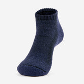 Thorlos men's hiking moderate cushion low cut, front view, comfortable cushioning for long trails.