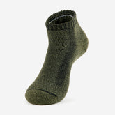 Thorlos mens hiking moderate cushion low cut sole close-up showing cushioned support