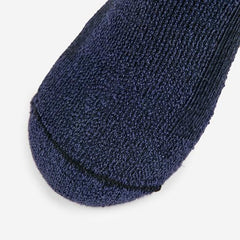 Thorlos men's hiking moderate cushion low cut, sole texture, moisture-wicking feet during rugged trails.