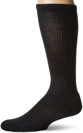 Thorlos MS anti-fatigue over-the-calf sock, front view, cushioned for long-standing comfort