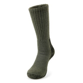 Thorlos tactical boot mid-calf heel area improves durability and comfort.