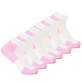 Thorlos DWMXW pink ankle walking sock front view, ideal for long walks
