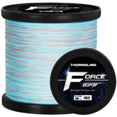 ThornsLine Force braided-line closeup highlights abrasion resistance for tough saltwater fishing.