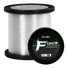 ThornsLine Force monofilament close-up shows abrasion resistance for rock and weed terrain
