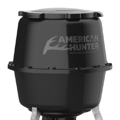 Three 8-ft sectional heavy-duty metal legs with twist-lock mounting for the hopper