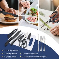 THTYBROS compact storage case keeps utensils neatly organized on trips.