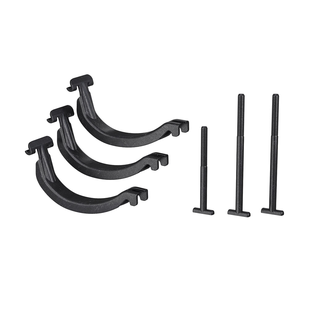 Thule 889800 bike square bar adapter on rack for secure square bar fit.