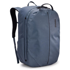 Thule Aion Travel Backpack 40L front view shows compact carry-on profile for flights.