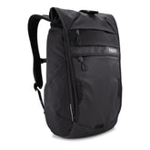 Thule Paramount Commuter Backpack 18L front view with reflective accents for safer riding at night.