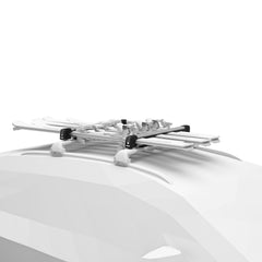 Thule SnowPack vertical spring system secures thicker skis without scratches
