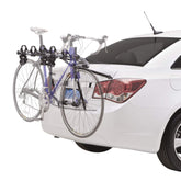 Thule SportRack Pursuit trunk rack with anti-sway cradles for bike protection.