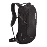 Thule Uptake hydration pack in black, front view for biking and hiking.
