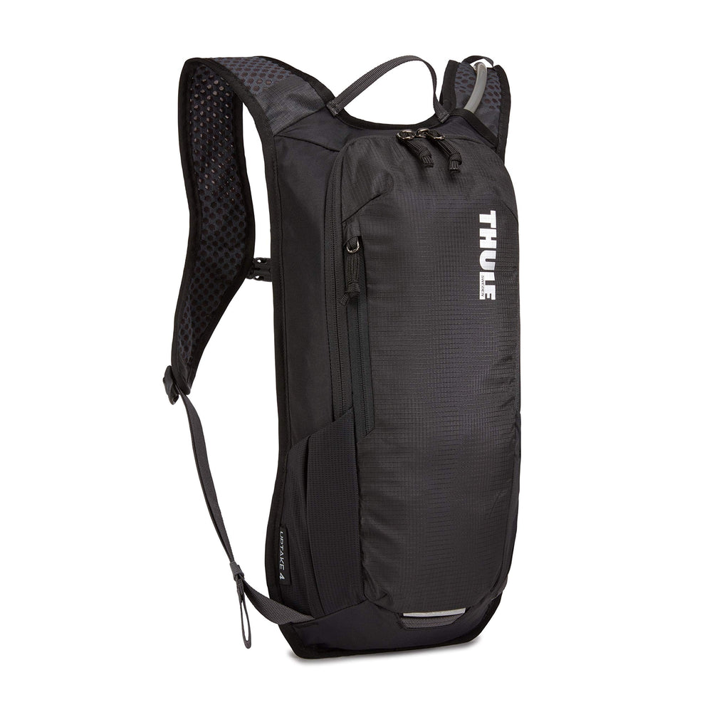 Thule Uptake Hydration Pack in black, front view for biking comfort and quick access