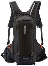 Thule Uptake hydration pack blue, front view with hands-free hydration on rides.