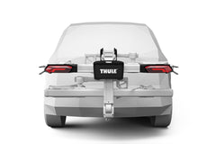 Thule Verse Light shown in down position for improved road visibility.