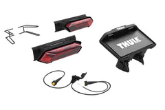 Thule Verse Light with rotational housing enhances bike visibility in down or vertical mounting.