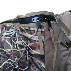 THUNDERBAY 12-slot decoy bag mesh bottom protects decoy heads while maintaining shape.