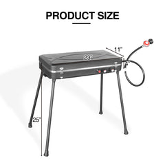 THUNDERBAY portable camping stove with handle enables effortless carry on trips.