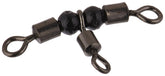 Thundermist T-Turn swivel 3-pack packaging shown, reduces line twists during casting.