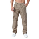 THWEI cargo pants elastic waist close-up highlights comfortable stretch for all-day wear