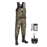 TIDEWE chest waders Next Camo Evos with 800G insulation for cold-weather hunts.