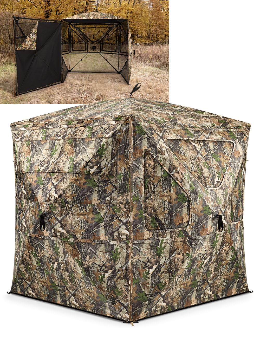 TIDEWE hunting blind with 360° see-through view for panoramic concealment