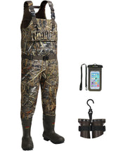 TIDEWE hunting wader bootfoot setup for quick gear access